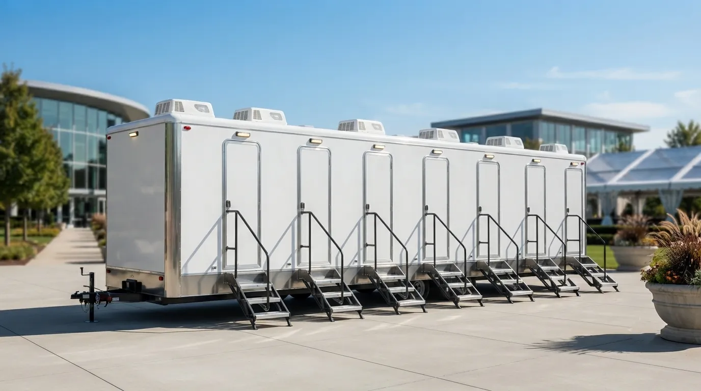 8 Stall Restroom Trailer in Enid, OK