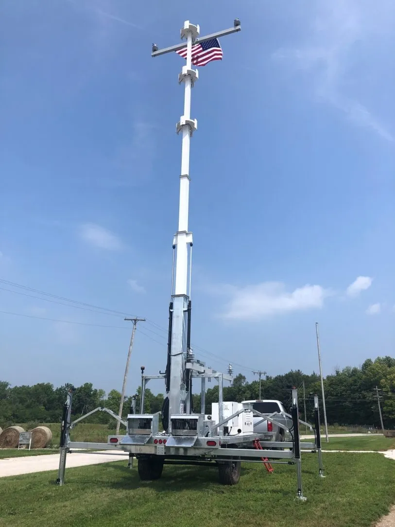 Temporary Power Pole in Enid, OK